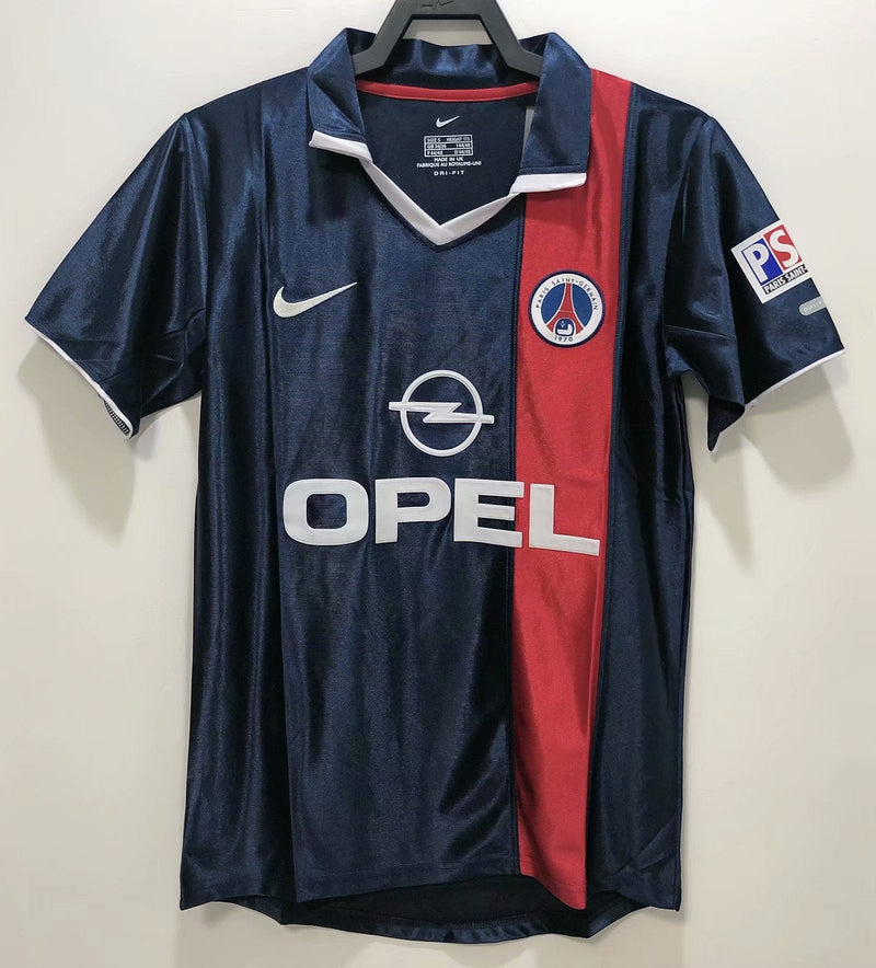 Camisa PSG Retrô 2001/2002 Azul e Vermelha