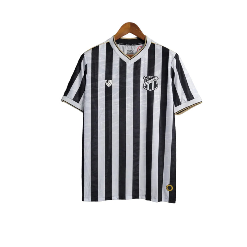 Camisa Ceará I 23/24 Torcedor Masculina - Branca e Preto