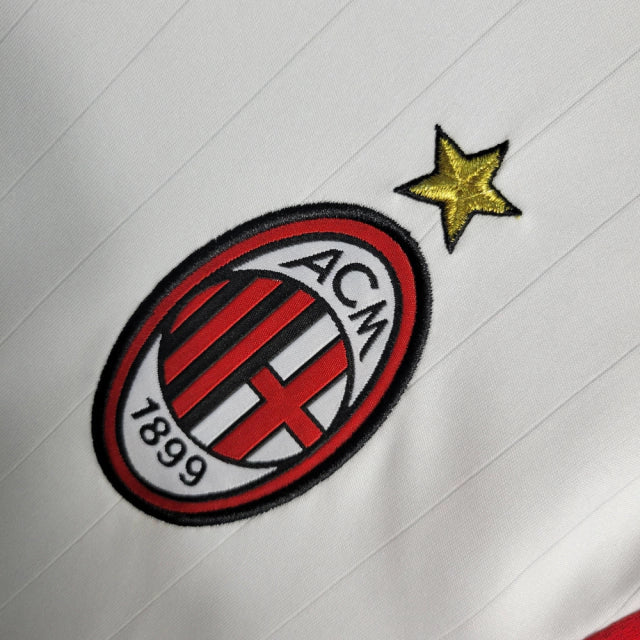 Camisa Retrô Manga Longa AC Milan